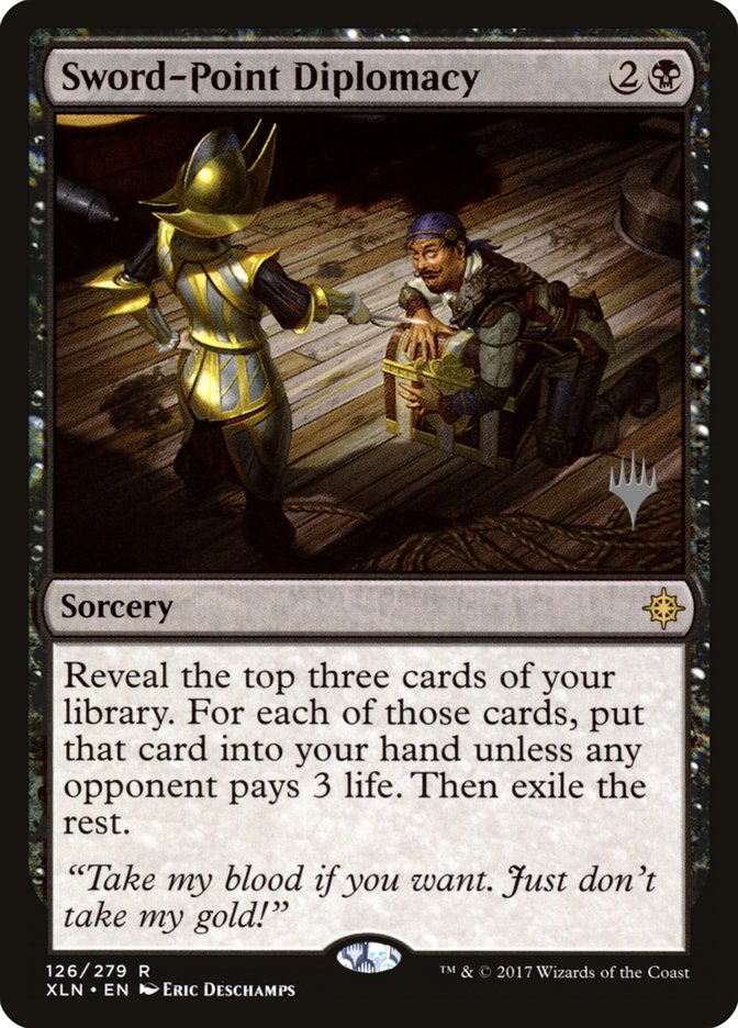 Sword-Point Diplomacy (Promo Pack) [Ixalan Promos] | Impulse Games and Hobbies