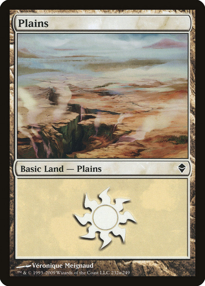 Plains (232a) [Zendikar] | Impulse Games and Hobbies