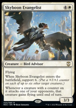 Skyboon Evangelist (Promo Pack) [Streets of New Capenna Commander Promos] | Impulse Games and Hobbies