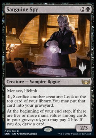 Sanguine Spy (Promo Pack) [Streets of New Capenna Promos] | Impulse Games and Hobbies