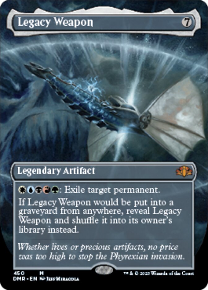 Legacy Weapon (Borderless Alternate Art) [Dominaria Remastered] | Impulse Games and Hobbies