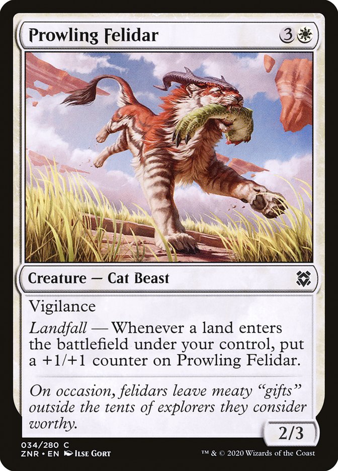 Prowling Felidar [Zendikar Rising] | Impulse Games and Hobbies