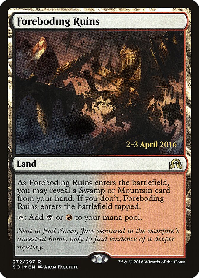 Foreboding Ruins [Shadows over Innistrad Prerelease Promos] | Impulse Games and Hobbies