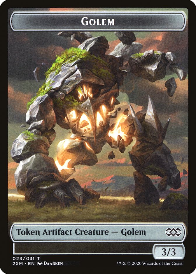 Golem Token [Double Masters Tokens] | Impulse Games and Hobbies