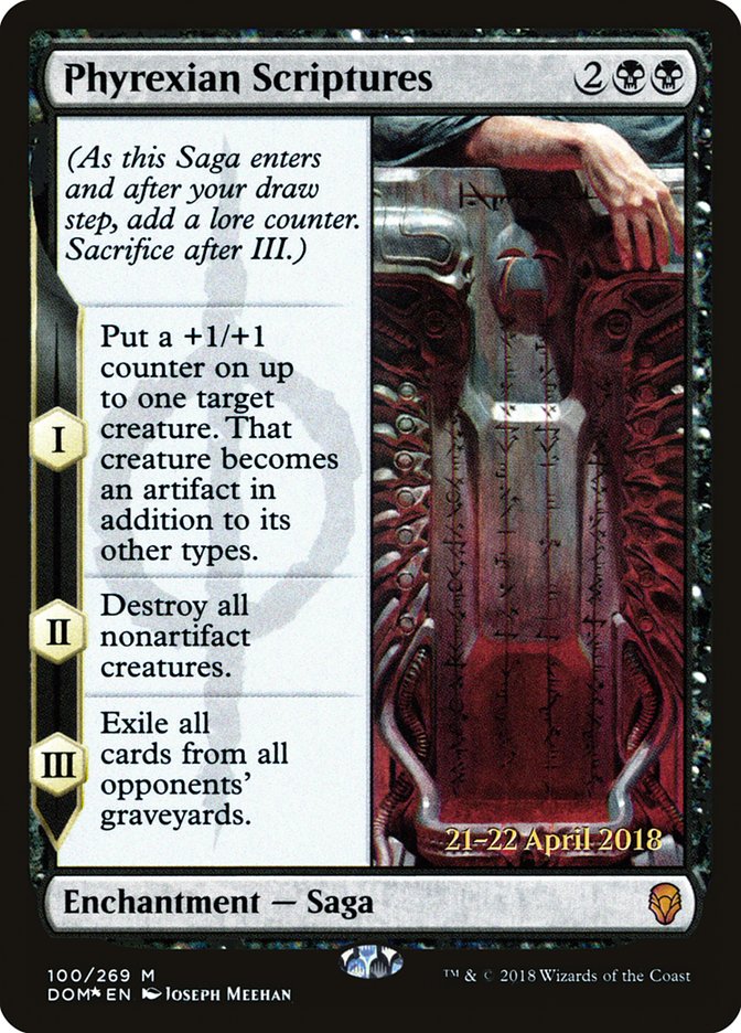 Phyrexian Scriptures [Dominaria Prerelease Promos] | Impulse Games and Hobbies