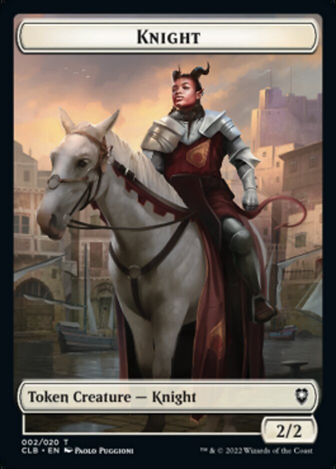 Knight Token [Commander Legends: Battle for Baldur's Gate Tokens] | Impulse Games and Hobbies