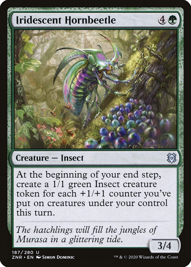 Iridescent Hornbeetle [Zendikar Rising] | Impulse Games and Hobbies