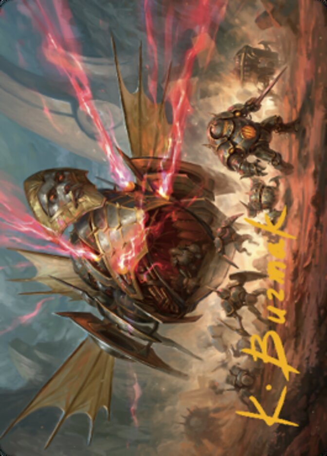 Liberator, Urza's Battlethopter Art Card (Gold-Stamped Signature) [The Brothers' War Art Series] | Impulse Games and Hobbies