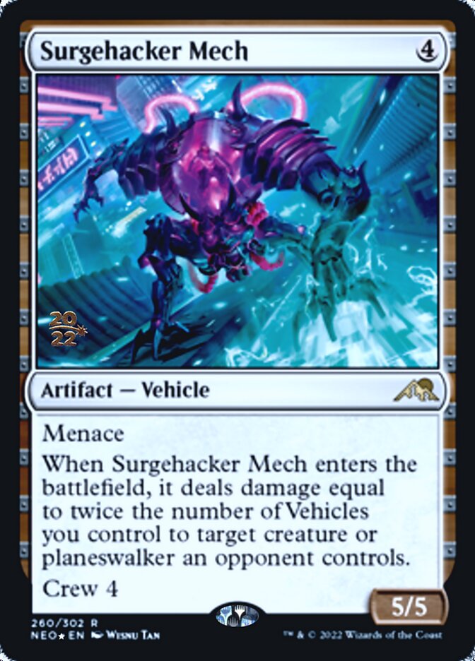 Surgehacker Mech [Kamigawa: Neon Dynasty Prerelease Promos] | Impulse Games and Hobbies