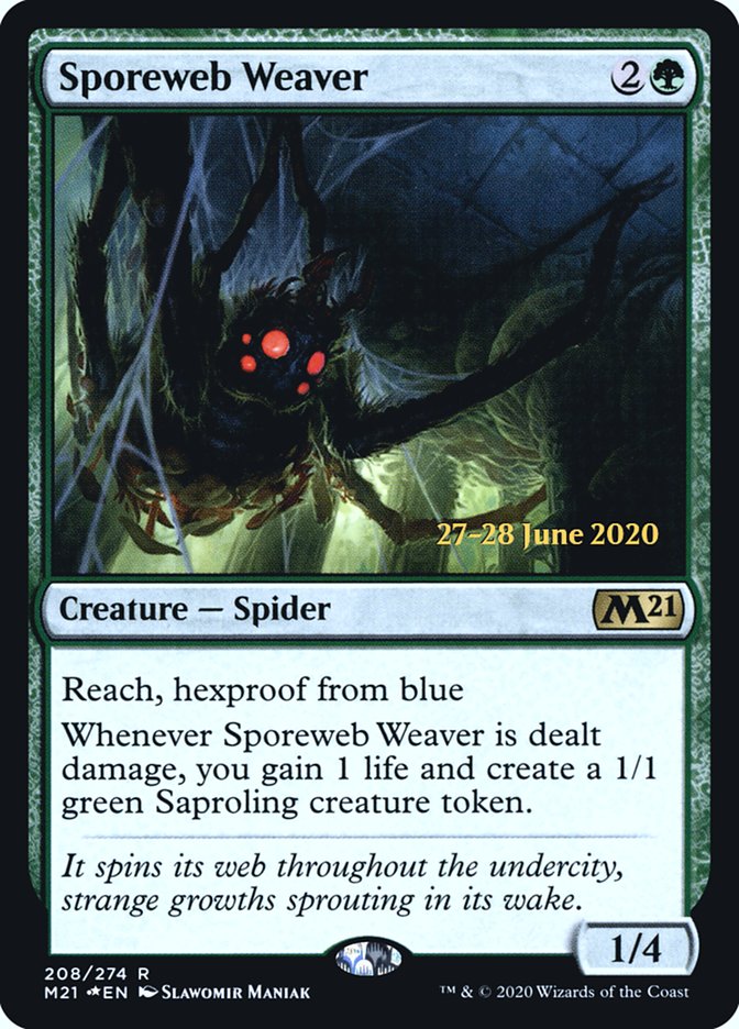 Sporeweb Weaver  [Core Set 2021 Prerelease Promos] | Impulse Games and Hobbies