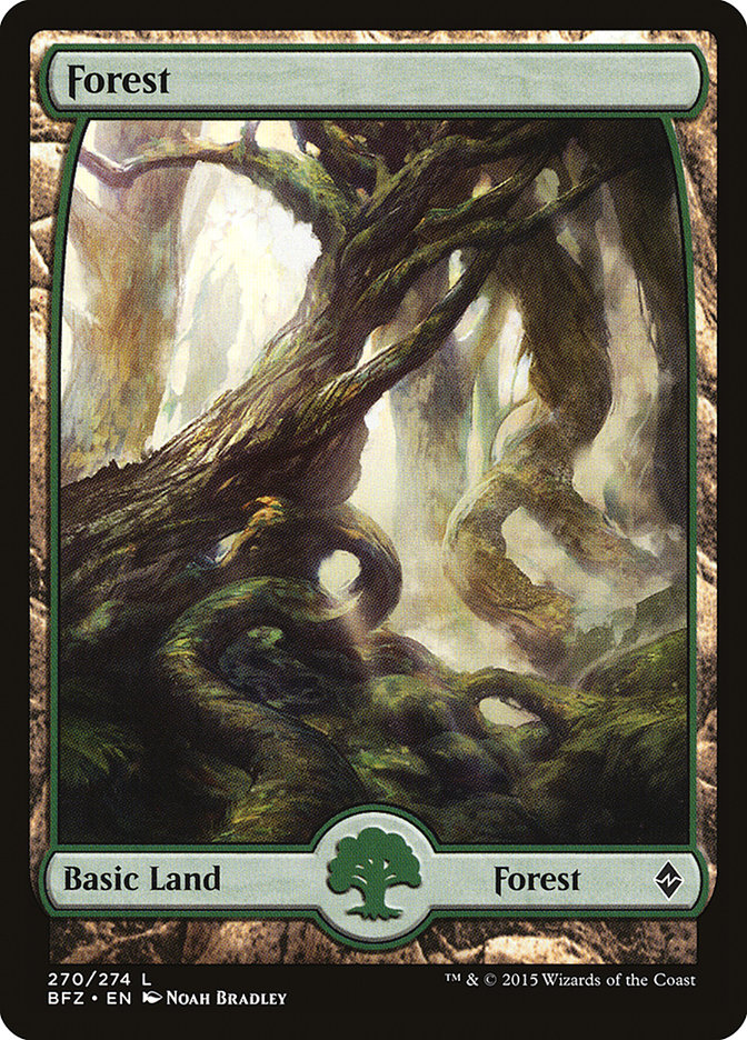 Forest (270) (Full Art) [Battle for Zendikar] | Impulse Games and Hobbies