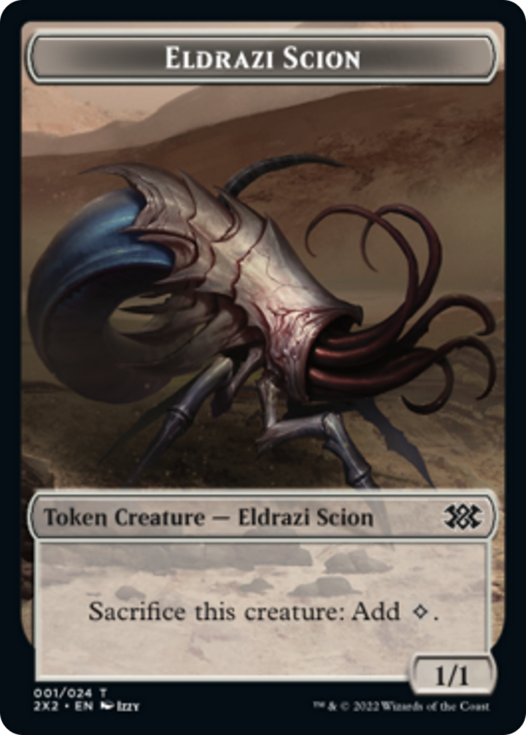 Bear // Eldrazi Scion Double-sided Token [Double Masters 2022 Tokens] | Impulse Games and Hobbies