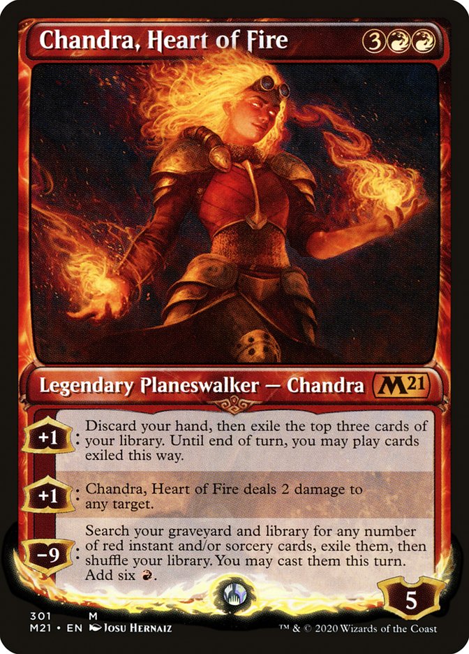 Chandra, Heart of Fire (Showcase) [Core Set 2021] | Impulse Games and Hobbies