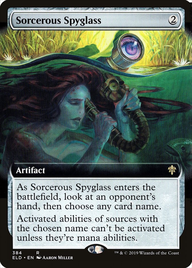 Sorcerous Spyglass (Extended Art) [Throne of Eldraine] | Impulse Games and Hobbies