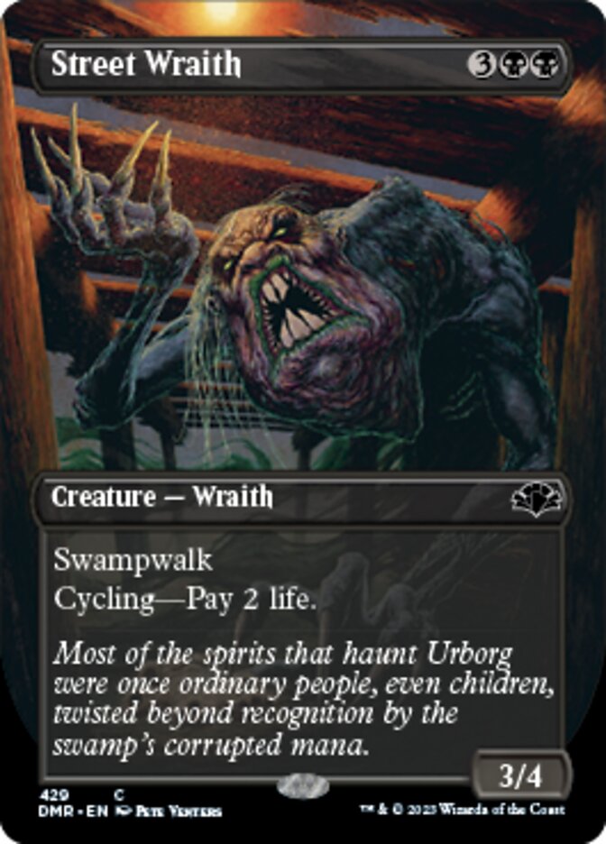 Street Wraith (Borderless Alternate Art) [Dominaria Remastered] | Impulse Games and Hobbies