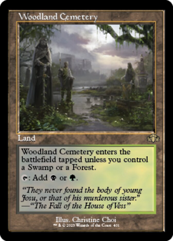 Woodland Cemetery (Retro) [Dominaria Remastered] | Impulse Games and Hobbies