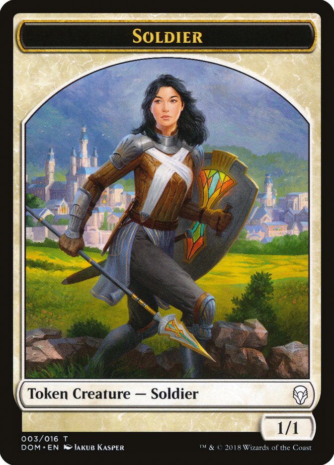 Soldier Token [Dominaria Tokens] | Impulse Games and Hobbies