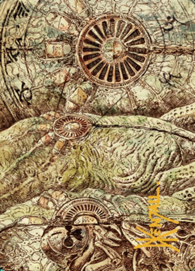 Phyrexian Processor Art Card (Gold-Stamped Signature) [The Brothers' War Art Series] | Impulse Games and Hobbies