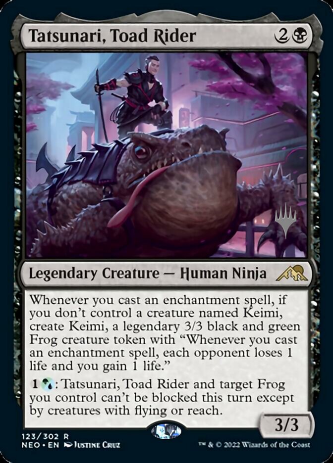 Tatsunari, Toad Rider (Promo Pack) [Kamigawa: Neon Dynasty Promos] | Impulse Games and Hobbies