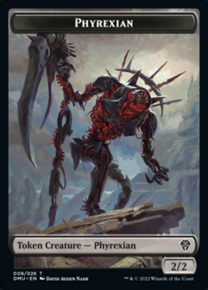 Phyrexian // Zombie Double-sided Token [Dominaria United Tokens] | Impulse Games and Hobbies