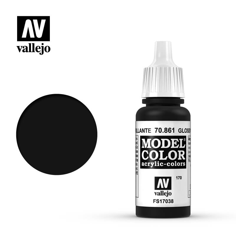 Vallejo Model Colour Gloss Black | Impulse Games and Hobbies