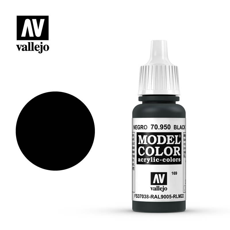 Vallejo Model Colour Black | Impulse Games and Hobbies