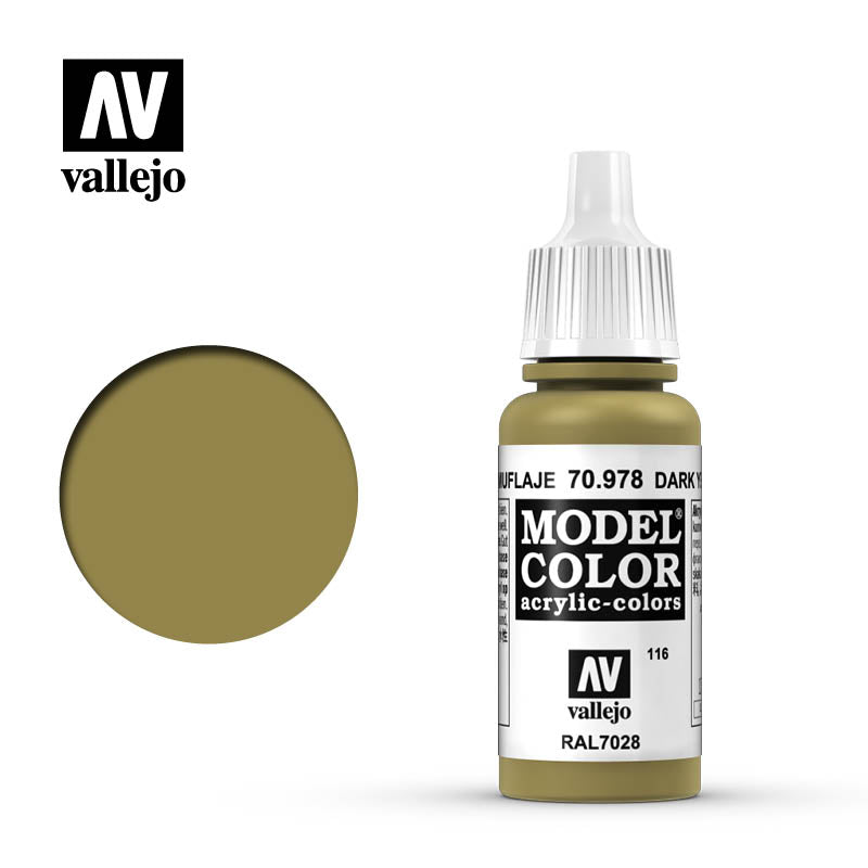 Vallejo Model Colour Dark Yellow | Impulse Games and Hobbies