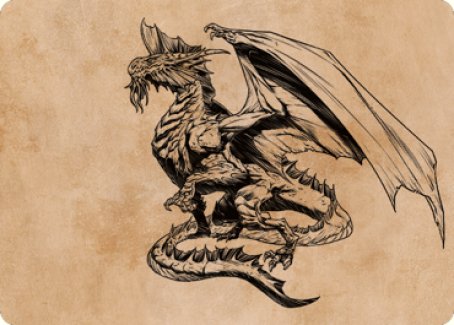 Ancient Silver Dragon Art Card (47) [Commander Legends: Battle for Baldur's Gate Art Series] | Impulse Games and Hobbies