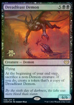 Dreadfeast Demon [Innistrad: Crimson Vow Prerelease Promos] | Impulse Games and Hobbies