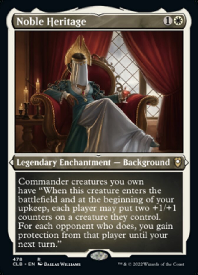 Noble Heritage (Foil Etched) [Commander Legends: Battle for Baldur's Gate] | Impulse Games and Hobbies