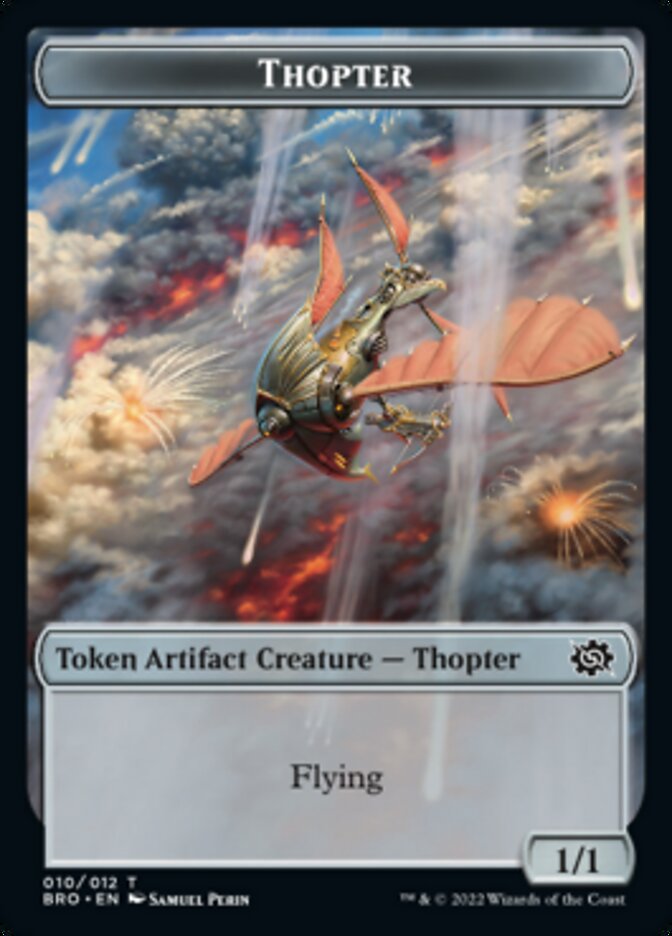 Thopter // Construct (005) Double-Sided Token [The Brothers' War Tokens] | Impulse Games and Hobbies