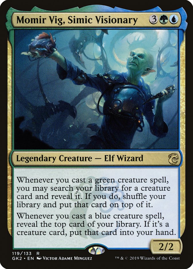 Momir Vig, Simic Visionary [Ravnica Allegiance Guild Kit] | Impulse Games and Hobbies