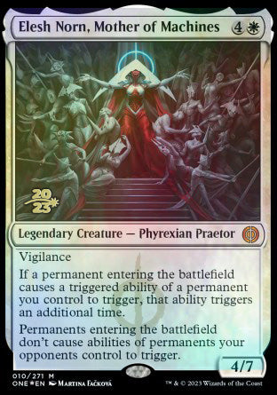 Elesh Norn, Mother of Machines [Phyrexia: All Will Be One Prerelease Promos] | Impulse Games and Hobbies