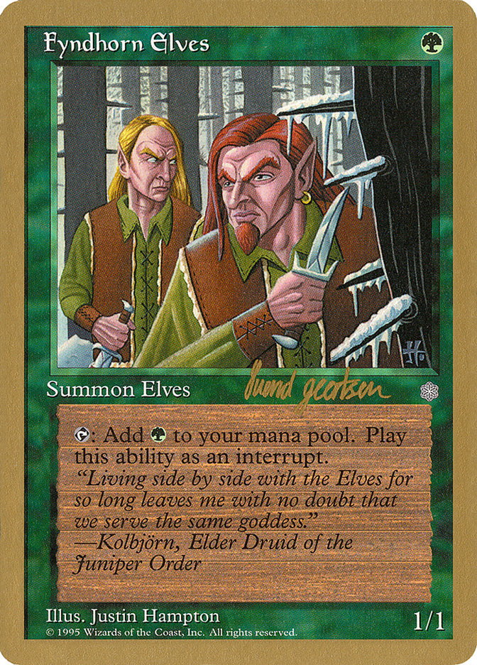 Fyndhorn Elves (Svend Geertsen) [World Championship Decks 1997] | Impulse Games and Hobbies