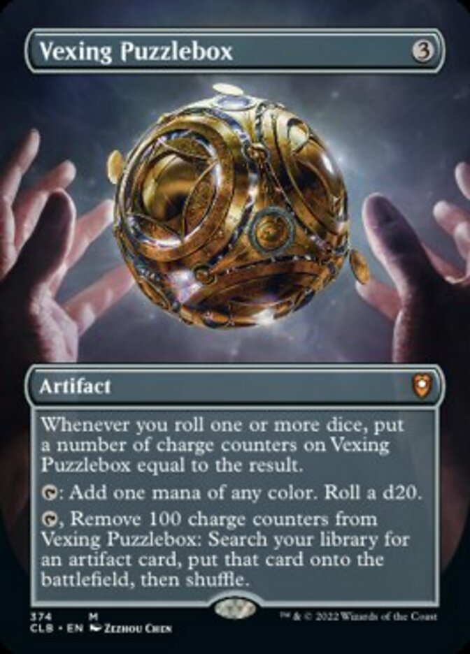 Vexing Puzzlebox (Borderless Alternate Art) [Commander Legends: Battle for Baldur's Gate] | Impulse Games and Hobbies