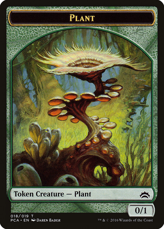 Plant // Ooze (016) Double-Sided Token [Planechase Anthology Tokens] | Impulse Games and Hobbies