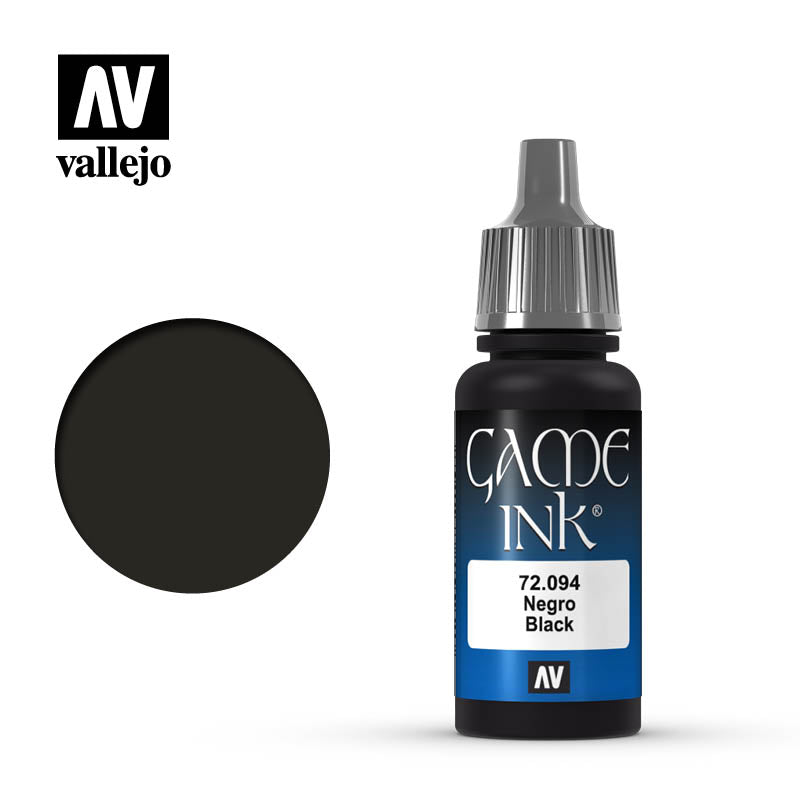 Vallejo Game Colour INK - Black | Impulse Games and Hobbies