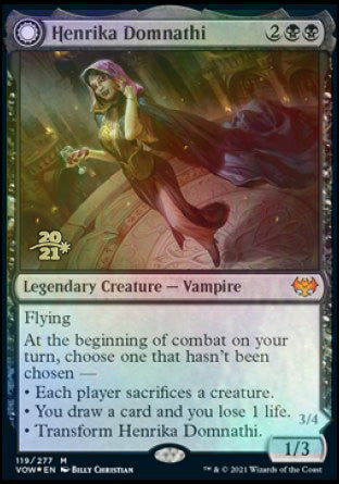 Henrika Domnathi // Henrika, Infernal Seer [Innistrad: Crimson Vow Prerelease Promos] | Impulse Games and Hobbies