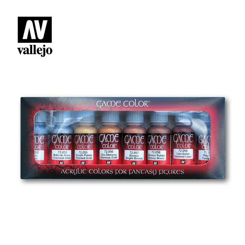 Vallejo Game Colour METALLIC Paint Set | Impulse Games and Hobbies