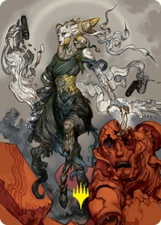 Tamiyo, Compleated Sage Art Card (Gold-Stamped Signature) [Kamigawa: Neon Dynasty Art Series] | Impulse Games and Hobbies