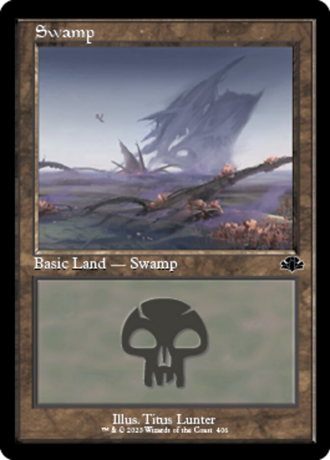 Swamp (406) (Retro) [Dominaria Remastered] | Impulse Games and Hobbies