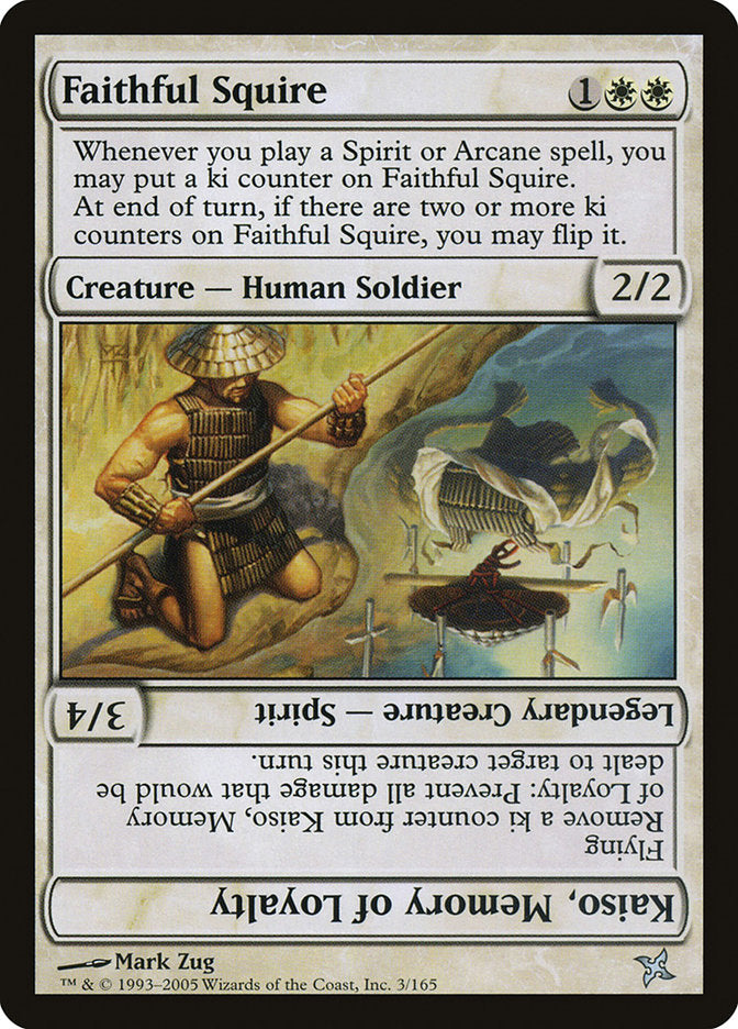 Faithful Squire // Kaiso, Memory of Loyalty [Betrayers of Kamigawa] | Impulse Games and Hobbies