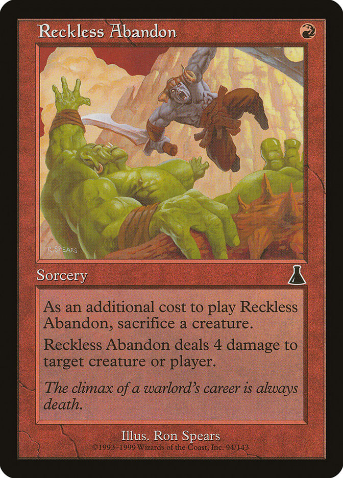 Reckless Abandon [Urza's Destiny] | Impulse Games and Hobbies