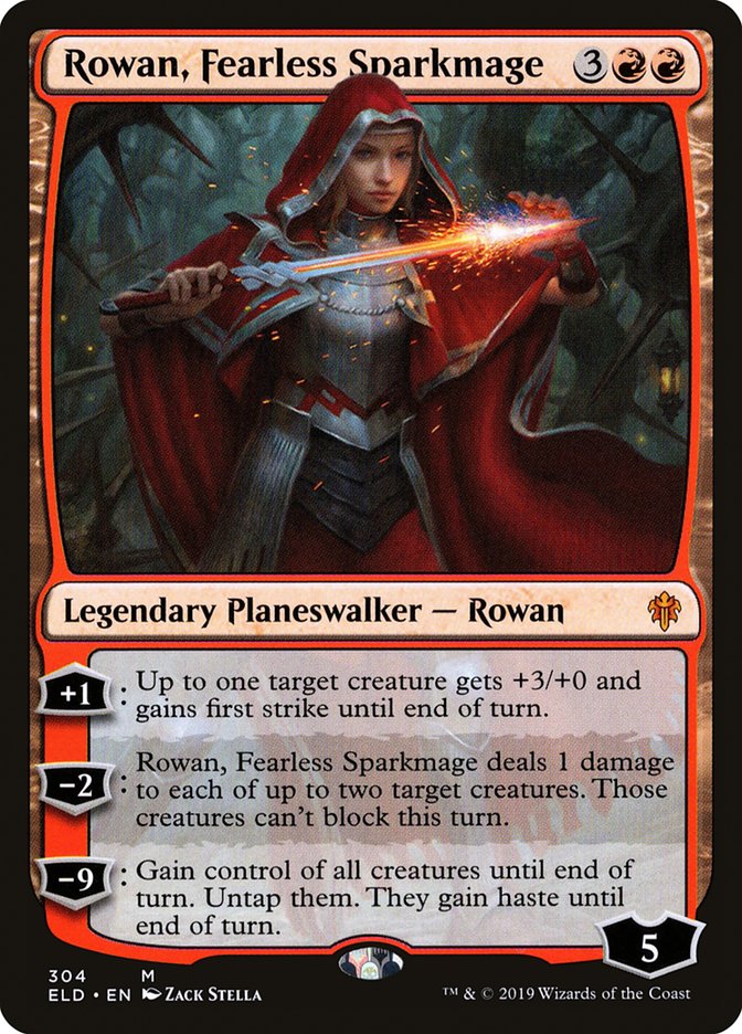 Rowan, Fearless Sparkmage [Throne of Eldraine] | Impulse Games and Hobbies