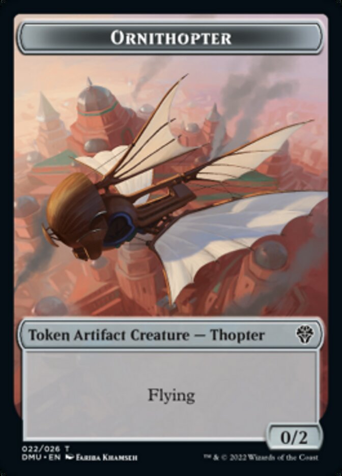 Soldier // Ornithopter Double-sided Token [Dominaria United Tokens] | Impulse Games and Hobbies