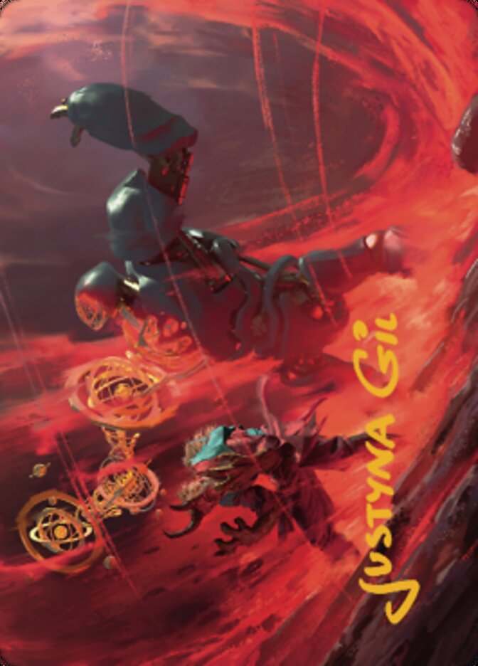 Twinferno Art Card (Gold-Stamped Signature) [Dominaria United Art Series] | Impulse Games and Hobbies