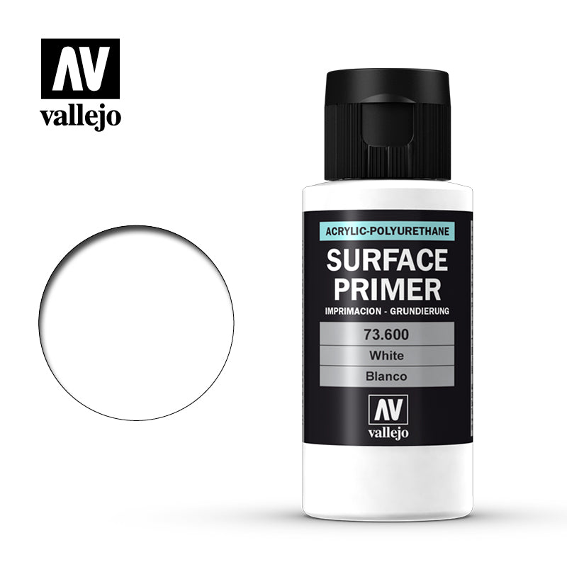 Vallejo SURFACE PRIMER White 60ml | Impulse Games and Hobbies