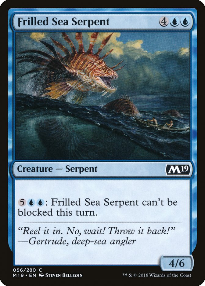 Frilled Sea Serpent [Core Set 2019] | Impulse Games and Hobbies