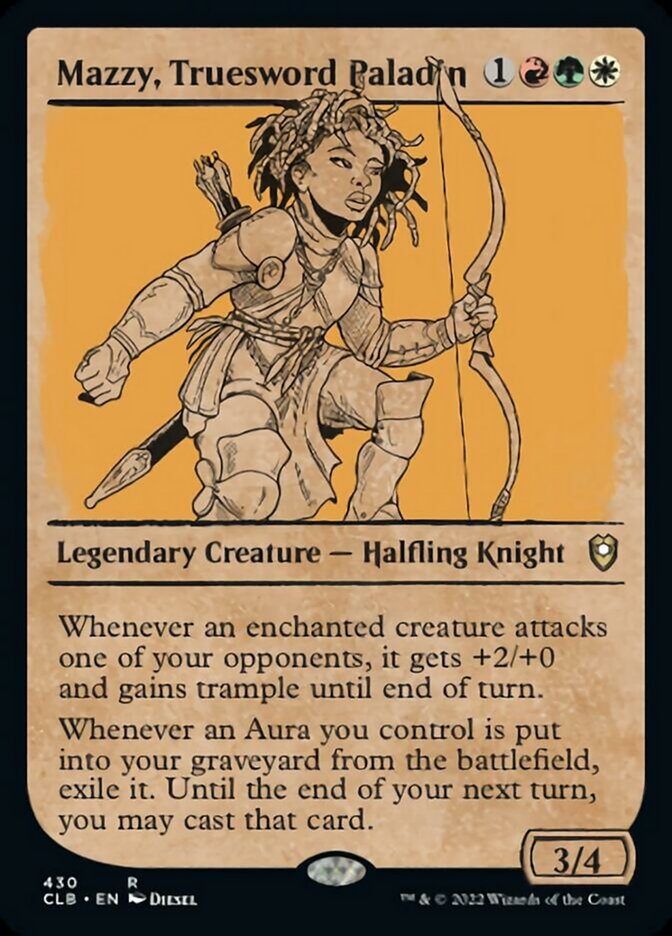 Mazzy, Truesword Paladin (Showcase) [Commander Legends: Battle for Baldur's Gate] | Impulse Games and Hobbies