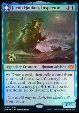 Jacob Hauken, Inspector // Hauken's Insight [Innistrad: Crimson Vow Prerelease Promos] | Impulse Games and Hobbies